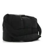 Nylon Intrecciato Padded Tech Maxi Cassette Bag Black