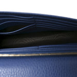 Dollar Calfskin Interlocking G Chain Wallet Caspian