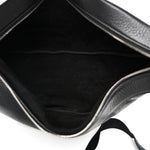 Grained Calfskin Large Slouchy Banana Bag Black