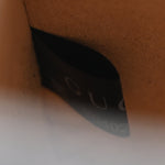 Textured Dollar Calfskin Web Small Diana Tote Bag Black Dusty Grey