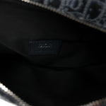 Oblique Mens Saddle Bag Black Blue
