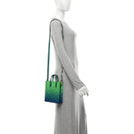 Taurillon Illusion Sac Plat XS Bleu Vert