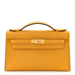 Swift Kelly Pochette Clutch Jaune Ambre