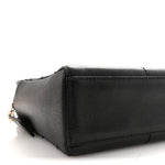 Caviar Stitched Chocolate Bar Shopping Tote Black