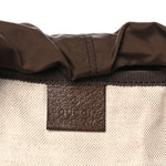 GG Supreme Monogram Medium Ophidia Double Buckle Backpack Brown