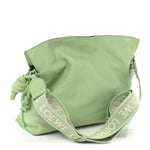 Nappa Calfskin Flamenco Knot Clutch Green