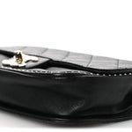 Caviar Quilted Small Studded Flap Black