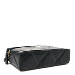 Caviar Quilted Top Handle Slim Vanity With Chain Black