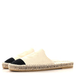 Denim CC Espadrille Mules 38  White Black
