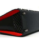 Calfskin Spikes Loubinthesky Medium Paloma Black
