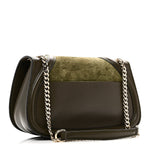 Suede Calfskin Blondie Medium Shoulder Bag Green