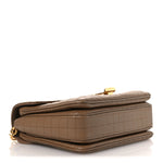 Calfskin Quilted Medium C Bag Beige