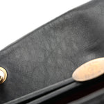 Aged Calfskin Large Just Mademoiselle Bowling Bag Black