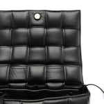 Nappa Maxi Intreccio Padded Cassette Crossbody Bag Black