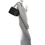 Caviar Quilted Petit Timeless Tote PTT Black