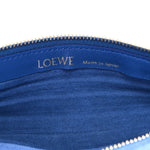Lambskin Pleated Bracelet Pouch Shoulder Bag Royal Blue