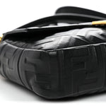 Nappa FF 1974 Embossed Baguette Black