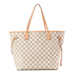 Damier Azur Neo Neverfull MM Rose Ballerine