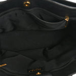 Calfskin Cerf Executive Shopper Tote Black