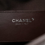 Caviar Quilted Small Chanel 25 Handbag Dark Brown