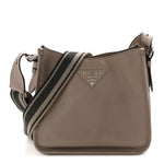 Vitello Daino Soft Hobo Messenger Bag Argilla