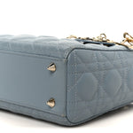 Lambskin Cannage Small My ABCDior Lady Dior Cloud Blue