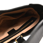 Boarded Dyana Lux Calfskin Small Jackie 1961 Hobo Black