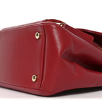 Caviar Quilted Large Business Affinity Flap Red