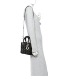 Lambskin Cannage Small My ABCDior Lady Dior Black