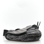 Oblique Mens Saddle Bag Black Blue