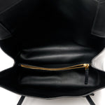 Calfskin Medium Falcon Shoulder Bag Black