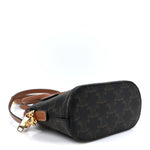 Canvas Calfskin Triomphe Mini Honorine Bag Tan