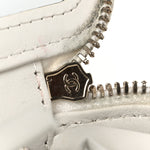 Shiny Caviar Quilted Pick Me Up Vanity Case White