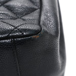 Caviar Quilted Grand Shopping Tote GST Black