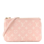 Empreinte Monogram Double Zip Pochette Rose