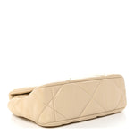 Lambskin Quilted Medium Chanel 19 Flap Beige