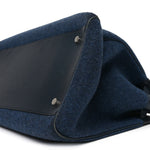 Felt Calfskin Oversized Iris Weekend Bag Midnight