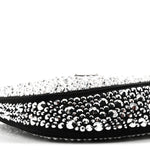 Satin Crystal Cleo Adjustable Strap Shoulder Bag Metal