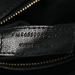 Lambskin Quilted Sade Puffer Envelope Clutch Black