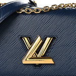 Epi Twist Shoulder Bag MM Indigo