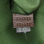 Monogram Textured Dollar Calfskin Heavy Grosgrain Web Small Maxi Horsebit Chain Shoulder Bag Beige Ebony New Acero