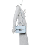 Saffiano Lux Sound Top Handle Light Blue