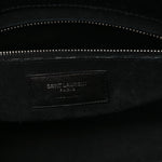 Calfskin Crocodile Embossed Large Sac De Jour Carryall Black