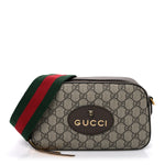 GG Supreme Monogram Web Neo Vintage Shoulder Bag Beige New Acero Crop