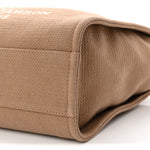 Mixed Fibers Small Deauville Tote Dark Beige