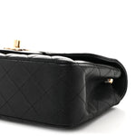 Caviar Quilted Mini Rectangular Flap Black