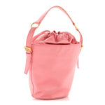Satin Raso Bucket Bag Pink
