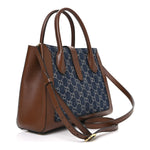 New Denim GG Monogram Dollar Calfskin Medium Jackie 1961 Tote Blue Tea Cuir Epilog