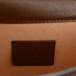 GG Supreme Monogram Mini Horsebit 1955 Shoulder Bag Beige Brown Sugar