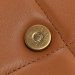 Lambskin Quilted Chanel 19 Wallet On Chain WOC Brown